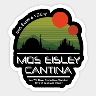 MOS EISLEY CANTINA SUNSET VINTAGE Sticker
